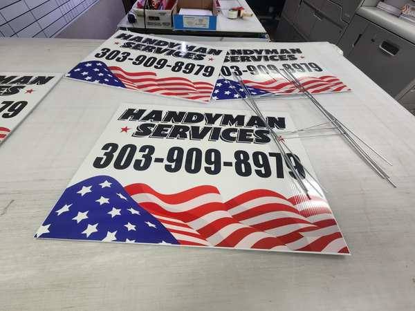 Handyman Services — Yard Signs — Thornton