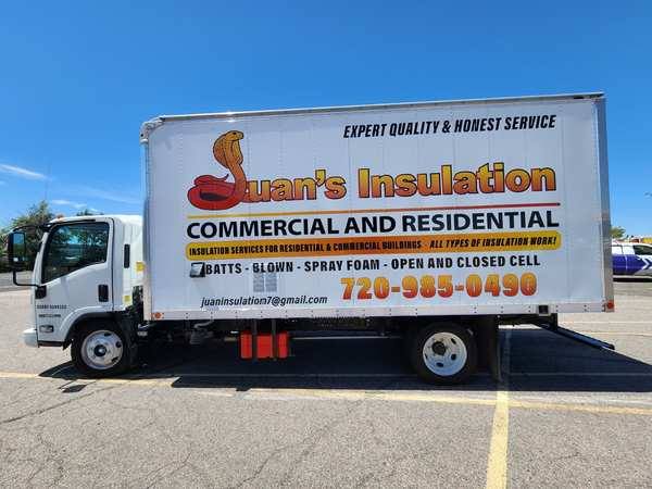 Juan's Insulation — Box Truck Wrap — Federal Heights