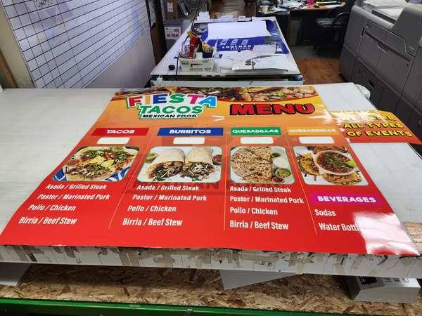Fiesta Tacos — Menu Board — Aurora