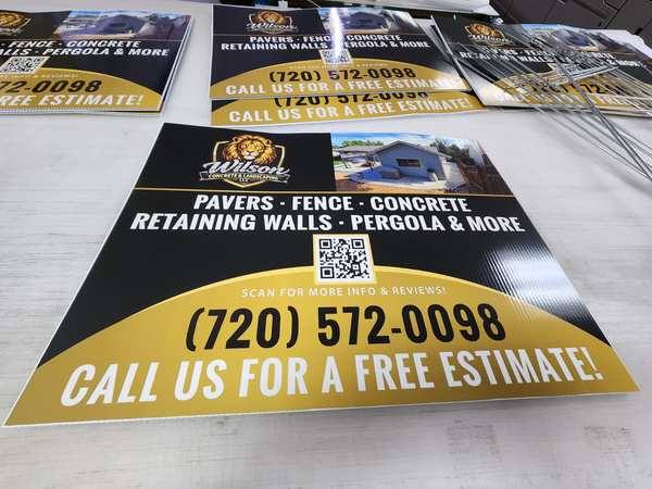 Wilson Concrete — Yard Signs — Lafayette