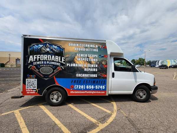 Affordable Sewer & Plumbing — Box Truck Wrap — Federal Heights